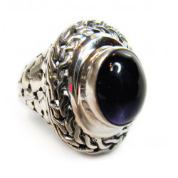 Кольцо с аметистом 041-amr