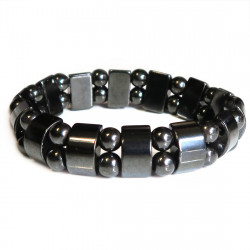 Браслет из гематита с иконами и магнитами 072-nb