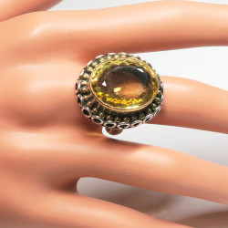 Кольцо с цитрином 1267-er