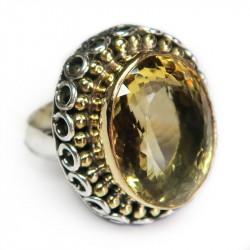 Кольцо с цитрином 1267-er