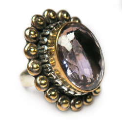 Кольцо с аметистом 166-amr