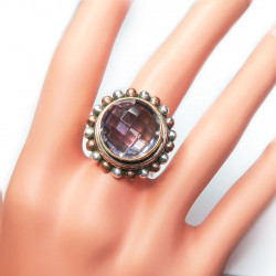 Кольцо с аметистом 179-amr