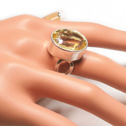 Кольцо с цитрином 684-er