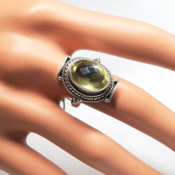 Кольцо с лимонным цитрином 926-er