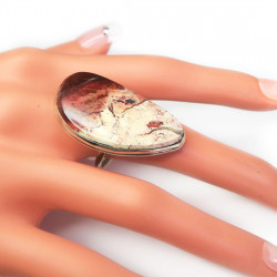 Кольцо с яшмой 026-yhr