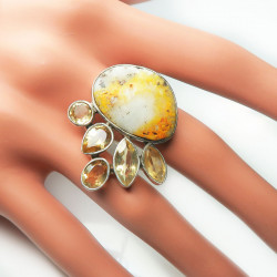 Кольцо с яшмой 090-yhr