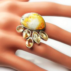 Кольцо с яшмой 090-yhr