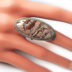 Кольцо с яшмой 128-yhr