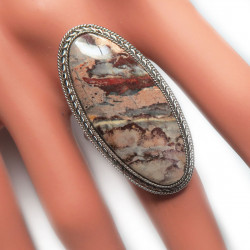 Кольцо с яшмой 128-yhr