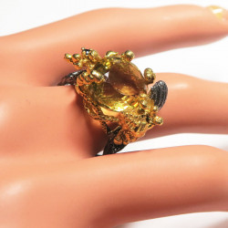 Кольцо с цитрином 1302-er