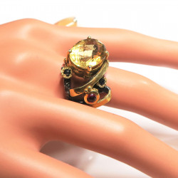 Кольцо с цитрином 1304-er