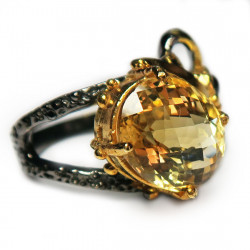 Кольцо с цитрином 1304-er