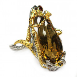 Кольцо с цитрином 1306-er