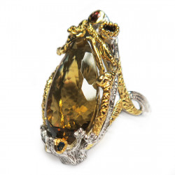 Кольцо с цитрином 1306-er