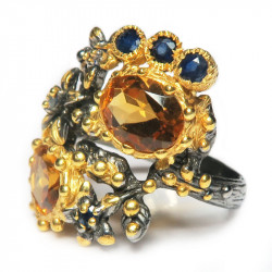 Кольцо с цитрином 1412-er