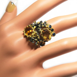 Кольцо с цитрином 1412-er