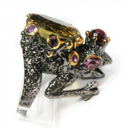 Кольцо с цитрином Лягушка 1512-er Кольцо с цитрином Лягушка 1512-er