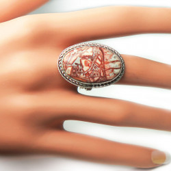 Кольцо с яшмой 156-yhr