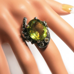 Кольцо с лимонным цитрином 1583-er