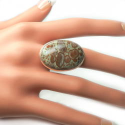 Кольцо с яшмой 189-yhr