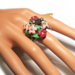 Кольцо Птичка с эмалью 1961-er