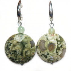 Бусы и серьги из яшмы 209-yho