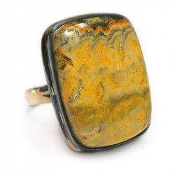 Кольцо с желтой яшмой 240-yhr