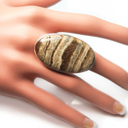 Кольцо с агатовой яшмой 242-yhr