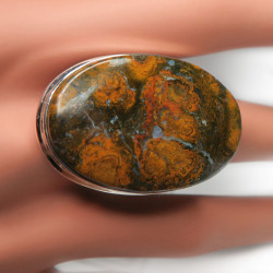 Кольцо с яшмой 253-yhr