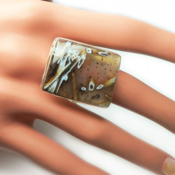 Кольцо с агатом 330-ar