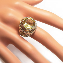 Кольцо с цитрином 479-er