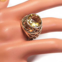 Кольцо с цитрином 479-er