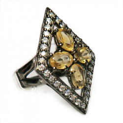 Кольцо с цитрином 842-er