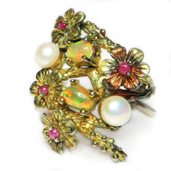 Кольцо с натуральным опалом 1072-er Кольцо с натуральным опалом 1072-er