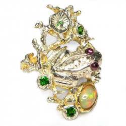 Кольцо с натуральным опалом 1075-er