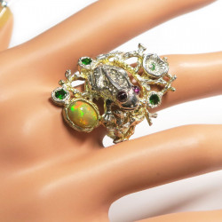 Кольцо с натуральным опалом 1075-er