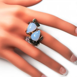 Кольцо с халцедоном 1078-er