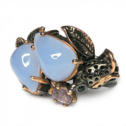 Кольцо с халцедоном 1078-er