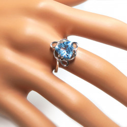 Комплект с голубым топазом 1119-ekm Комплект с голубым топазом 1119-ekm