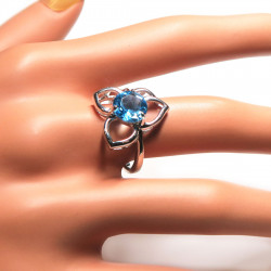 Комплект с голубым топазом 1120-ekm