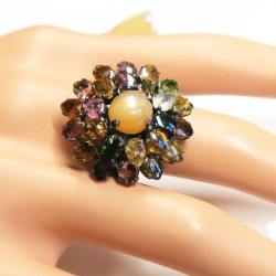 Комплект с олигоклазом и турмалином 1136-ekm Комплект с олигоклазом и турмалином 1136-ekm