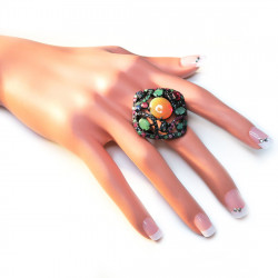 Кольцо с опалом и самоцветами 1246-er Кольцо с опалом и самоцветами 1246-er