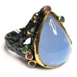 Кольцо с халцедоном 1252-er Кольцо с халцедоном 1252-er
