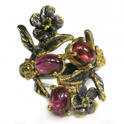 Кольцо с гранатом 1285-er Кольцо с гранатом 1285-er