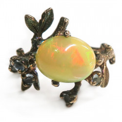 Кольцо с опалом и самоцветами 1333-er Кольцо с опалом и самоцветами 1333-er