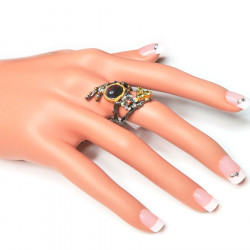 Кольцо с черным опалом 1559-er