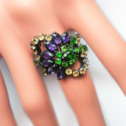 Комплект с аметистом, цитрином, хромдиопсидом 1600-ekm Комплект с аметистом, цитрином, хромдиопсидом 1600-ekm