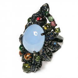 Кольцо с халцедоном 872-er