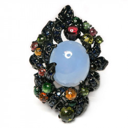 Кольцо с халцедоном 872-er