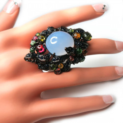 Кольцо с халцедоном 872-er